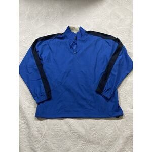 Callaway Golf Sport Blue 1/4 Zip Windbreaker Pullover Jacket Mens XL